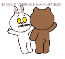 Brown And Cony Bear GIF - Brown And Cony Bear Bunny GIFs