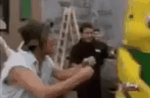 Duck Getting Jumped GIF - Jumped Getting Jumped Beaten Up - Discover & Share GIFs