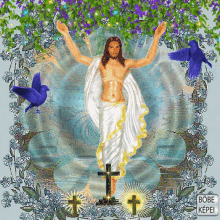 Jézus Angyalok Szentekáldás Jesus GIF - Jézus Angyalok Szentekáldás Jesus Shirtless GIFs