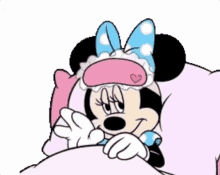 Minnie Mouse / Hora  Do Cochilo / Cochilar / Dormir / Sono / Soninho GIF - Minnie Mouse Nap Napping Bye Bye GIFs