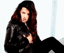Demi Lovato Leather Jacket GIF - Demi Lovato Leather Jacket GIFs