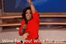 Wine For You Oprah GIF - Wine For You Oprah Point GIFs