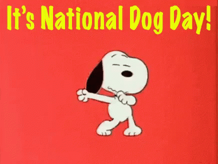 Its National Dog Day GIF - Dog Day National Dog Day Snoopy GIFs