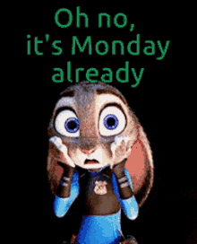 Oh No Monday GIF - Oh No Monday Already GIFs