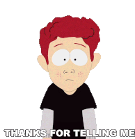 Thanks For Telling Me Scott Tenorman Sticker - Thanks For Telling Me Scott Tenorman South Park Stickers