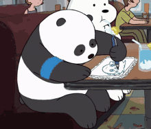 We Bare Bears Panda GIF - We Bare Bears Panda Drawing GIFs