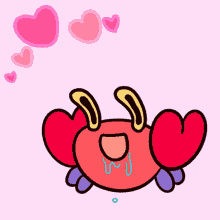 Obsessed Crabby Crab GIF - Obsessed Crabby Crab Pikaole GIFs