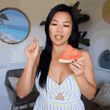 Eating Tinger Hseih GIF - Eating Tinger Hseih Munching Watermelons GIFs
