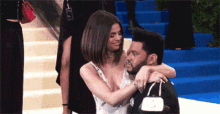 met gala forehead kiss the weeknd abel makkonen tesfaye selena gomez met gala forehead kiss the weeknd abel makkonen tesfaye selena gomez