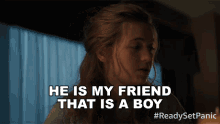 He Is My Friend That Is A Boy Heather Nill GIF - He Is My Friend That Is A Boy Heather Nill Panic GIFs