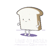 Downsign Loaf Of Bread Sticker - Downsign Loaf Of Bread Bread Stickers