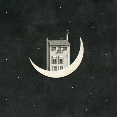 Moon House On The Moon GIF - Moon House On The Moon - Discover &amp; Share GIFs