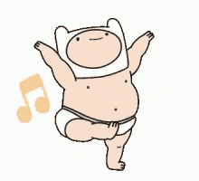 finn is the best adventure time dancing singing