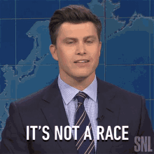 Its Not A Race Saturday Night Live GIF - Its Not A Race Saturday Night Live Weekend Update GIFs