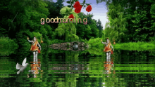 Good Morning Red Roses GIF - Good Morning Red Roses Dove GIFs