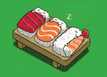 So They All Rolled Over One Sushi Rolled Off GIF - So They All Rolled Over One Sushi Rolled Off Sushi GIFs