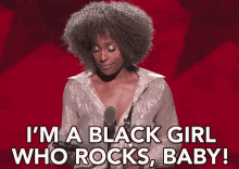 I'M A Black Girl Who Rocks, Baby! GIF - Issa Rae I Rock Black Girls Rock GIFs