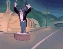 Tom And Jerry Crushed GIF - Tom And Jerry Crushed Road GIFs