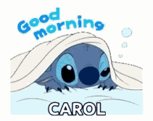 Good Morning Carol GIF - Good Morning Carol Lilo And Stitch GIFs