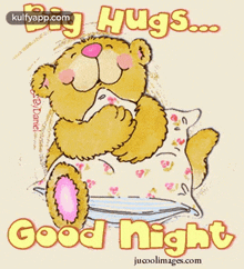 big hugs good night bye good night big hugs teddy