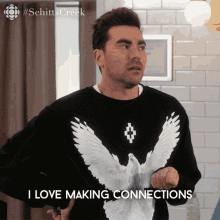 I Love Making Connections Dan Levy GIF - I Love Making Connections Dan Levy David GIFs