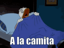 Pato Donald Se Va A Dormir GIF - A La Camita A Dormir Descansar GIFs