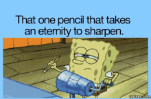 pencil spongebob