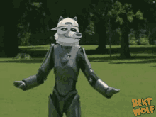 rekt wolf crypto nft robot dance bot dancing