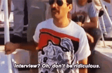 Freddie Mercury Interview GIF - Freddie Mercury Interview Dont Be Ridiculous GIFs