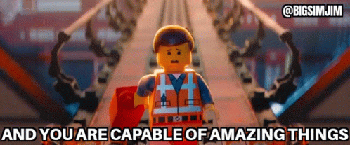 And You Are Capable Of Amazing Things Lego GIF - And You Are Capable Of Amazing Things Lego Lego Movie GIFs