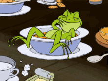 Frog Bibi GIF - Frog Bibi Food GIFs
