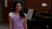 Rachel Berry Salute GIF - Glee Lea Michele Rachel Berry GIFs