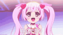 anime cute pink moego smile anime cute pink moego smile