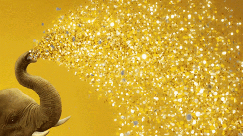 Happy Elephant GIF - Happy Elephant Gold - Discover & Share GIFs