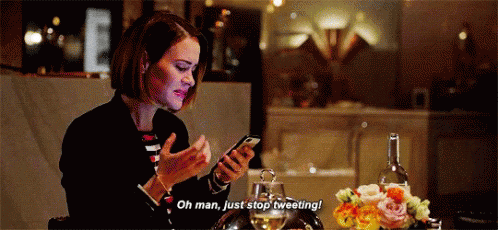Twitter Ahs GIF - Twitter AHS Just Stop Tweeting - Discover & Share GIFs