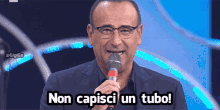 Carlo Conti Non Capisci Un Tubo GIF - Carlo Conti Non Capisci Un Tubo Non Capisci GIFs