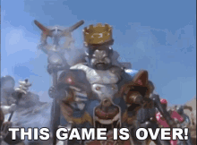 The Game Is Over King Mondo GIF - The Game Is Over King Mondo Power Rangers Zeo GIFs