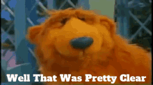 Bear In The Big Blue House Well That Was Pretty Clear GIF - Bear In The Big Blue House Bear Well That Was Pretty Clear GIFs