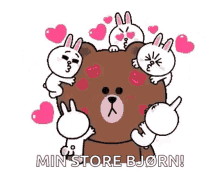 brown and cony love kisses cute
