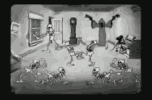 Spooky Jig GIF - Mickeymouse Hauntedhouse Oldschool GIFs