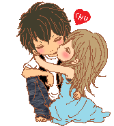 Anime Couple Sticker - Anime Couple Love Stickers
