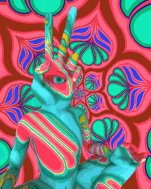 trippin you girl colorful art