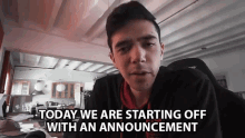 Today We Are Starting Off With An Announcement Announcing GIF - Today We Are Starting Off With An Announcement Announcing News GIFs