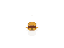 burger bun cheese pickles patty