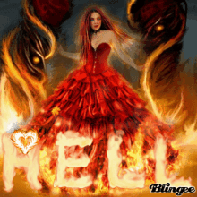 Girl On Fire Flames GIF - Girl On Fire Flames Hell GIFs