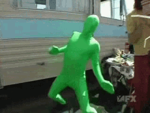 Green Man Spandex Dance GIF - Spandex Spandex Dance Spandex Outfit GIFs