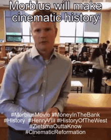 Morbius Money In The Bank GIF - Morbius Money In The Bank Cinematic History GIFs