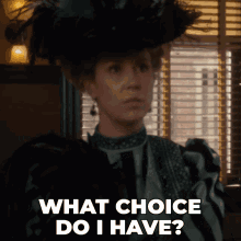 What Choice Do I Have Ruth Newsome GIF - What Choice Do I Have Ruth Newsome Murdoch Mysteries GIFs