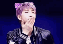 Rap Monster Blow A Kiss GIF - Rap Monster Blow A Kiss Bts GIFs