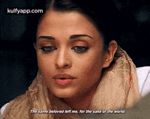 The Same Beloved Left Me, For The Sake Of The World..Gif GIF - The Same Beloved Left Me For The Sake Of The World. Aishwarya Rai GIFs